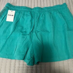 Hurley Green-Blue Lana Crochet Athletic Shorts